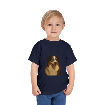Aussie Head Toddler Unisex Short Sleeve Crewneck Tee
