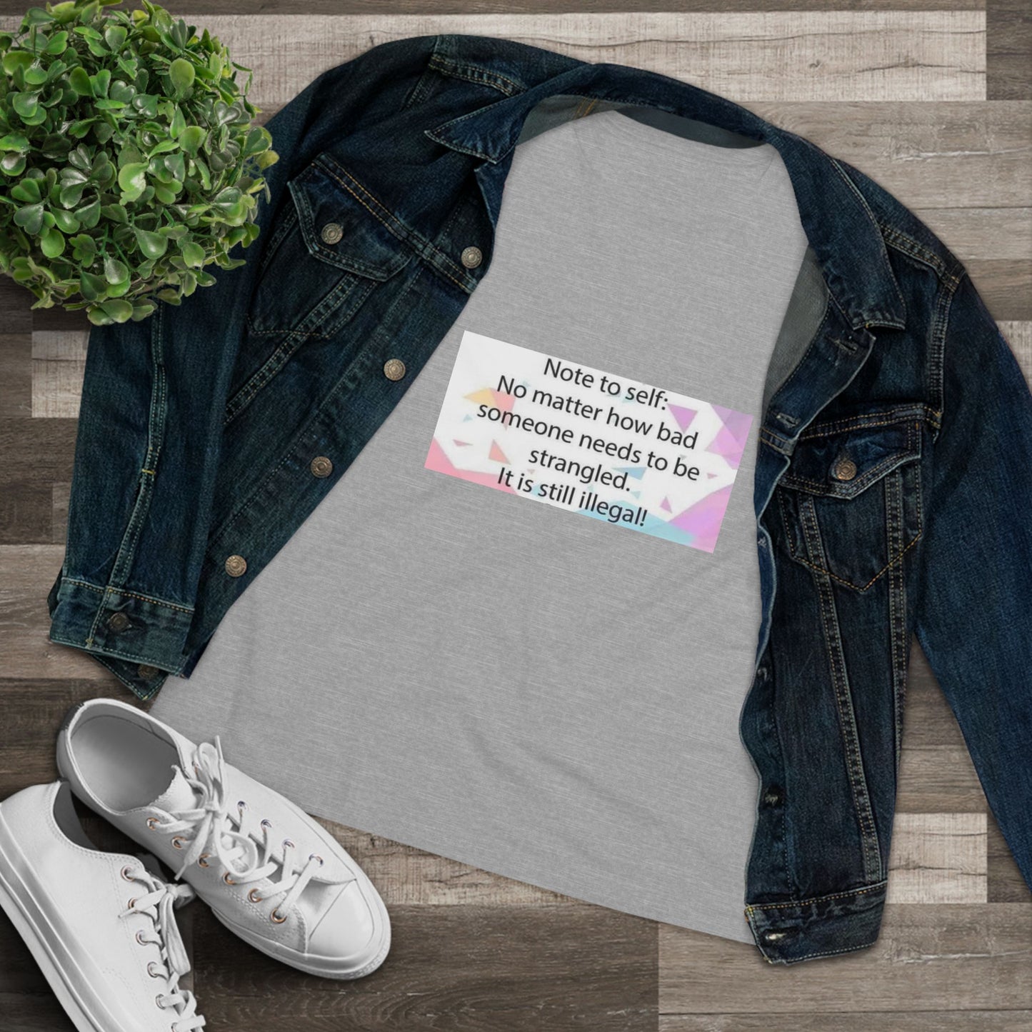 Note To Self Women's Short Sleeve Crewneck Tee
