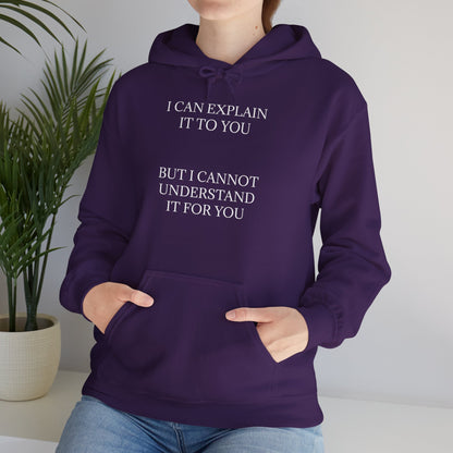 I Cannot Understand It For You Unisex Hoodie