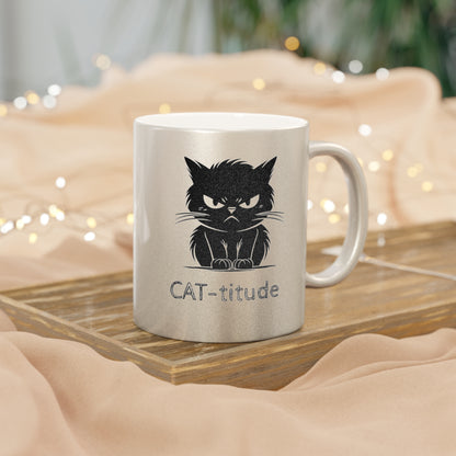 CAT-titude Metallic Coffee Mug