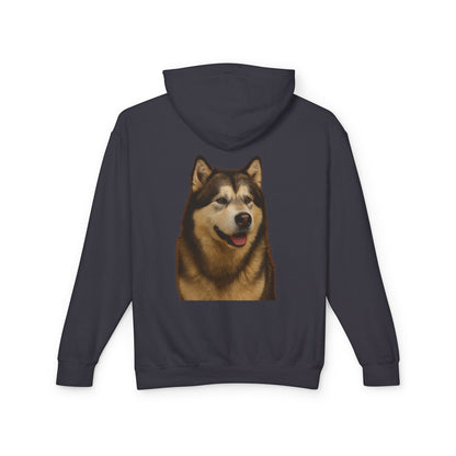 Malamute Head Unisex Lightweight Hoodie