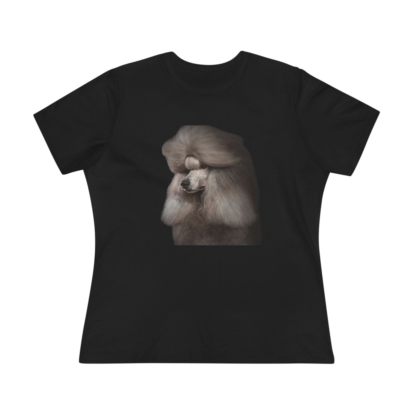 Poodle Head Women's Short Sleeve Crewneck Tee