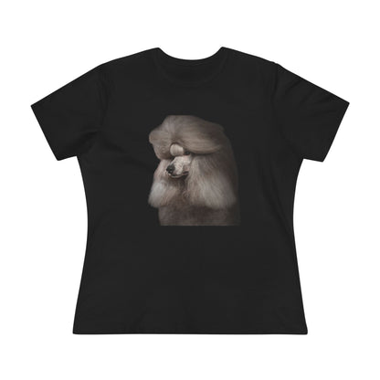 Poodle Head Women's Short Sleeve Crewneck Tee