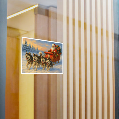 Dashing Through The Snow Vinyl Decal