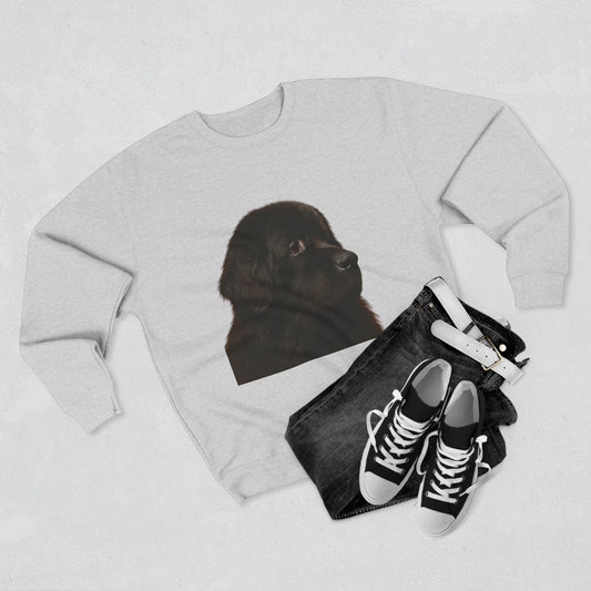 Newfie Head Unisex Crewneck Sweatshirt