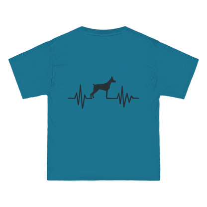 My Heart Beats For Dobermans Men's Short-Sleeve Crewneck Tee