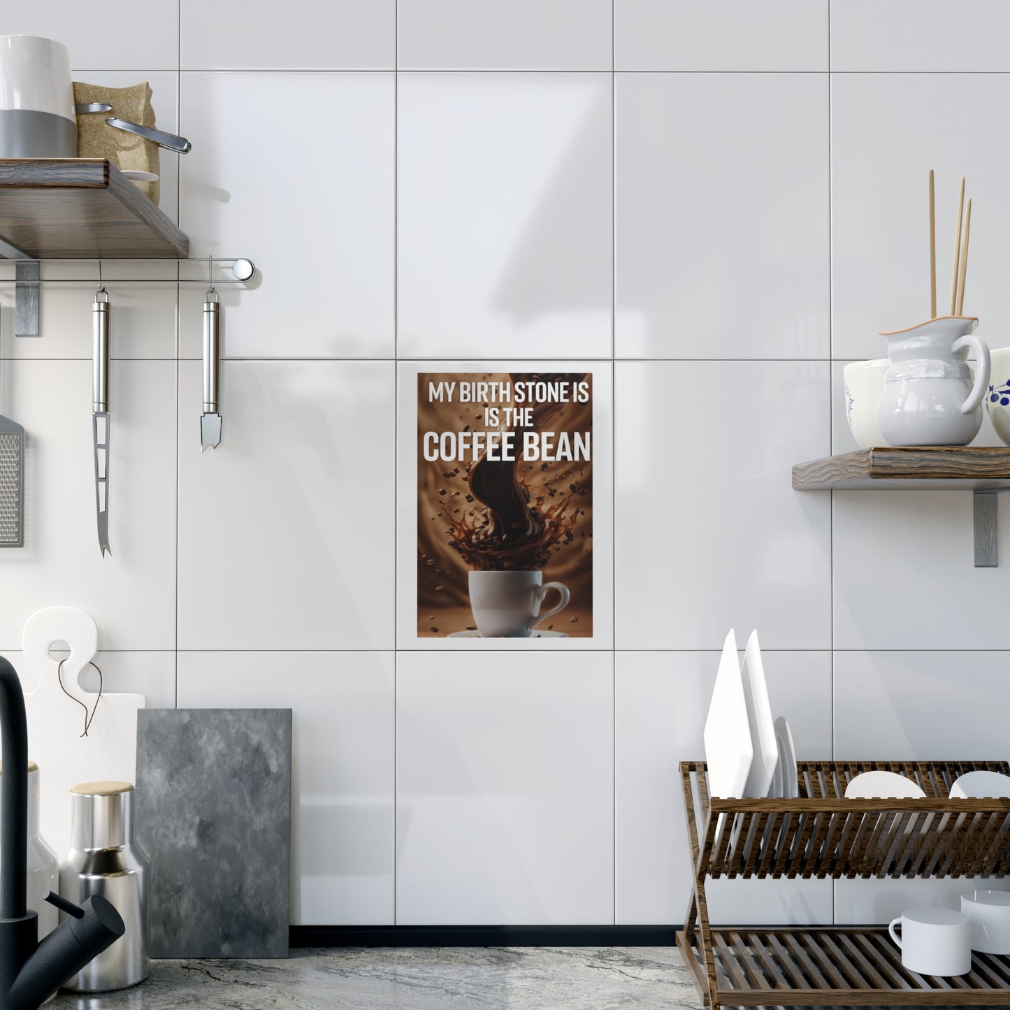 Birth Stone Ceramic Photo Tile