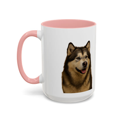 Malamute Head 2-Tone Coffee Mug