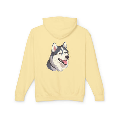 Malamute Head Unisex Lightweight Hoodie