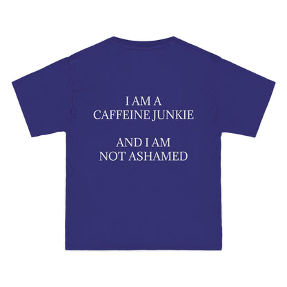 Caffeine Junkie Men's Short-Sleeve Crewneck Tee