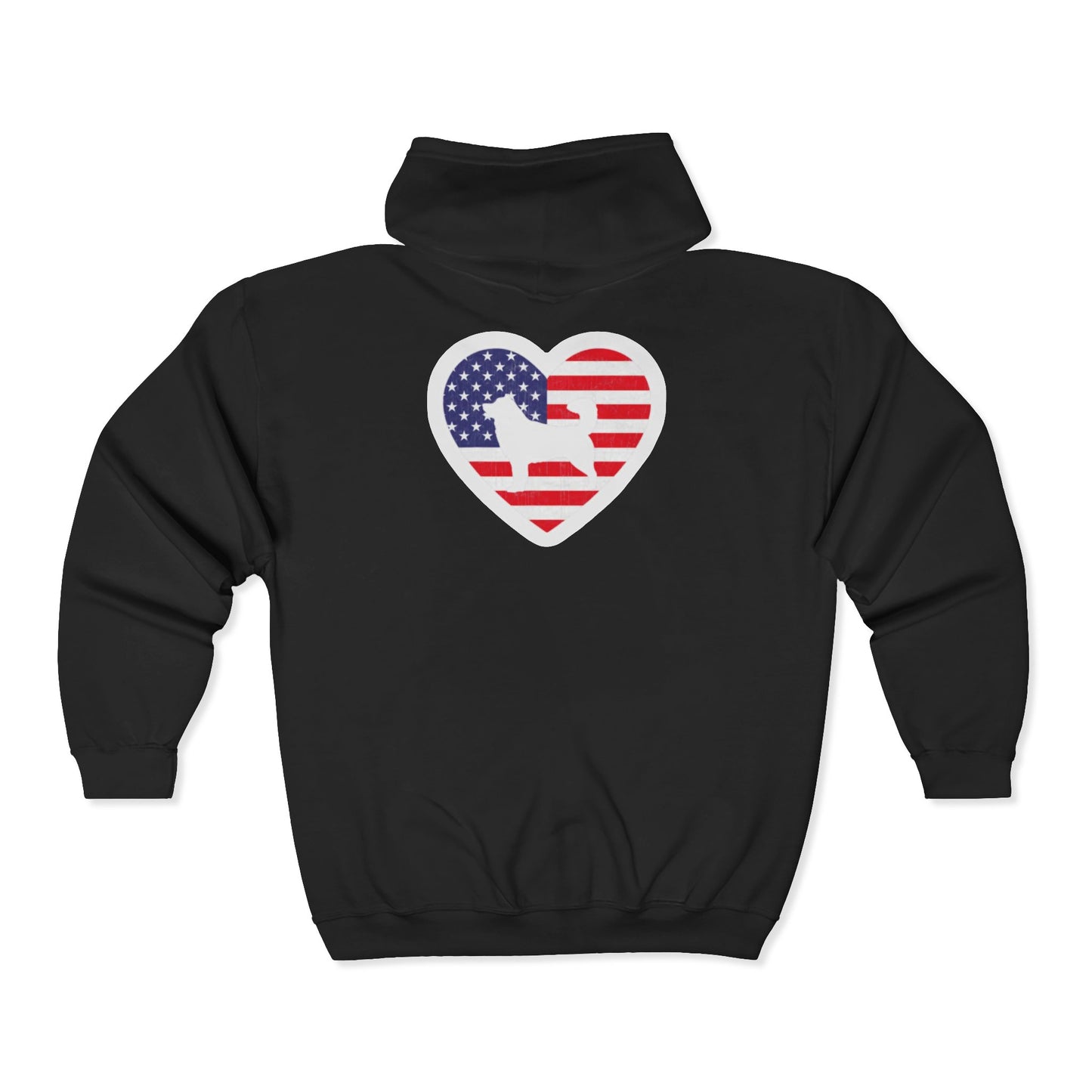 Malamute Flag Unisex Full Zip Hoodie