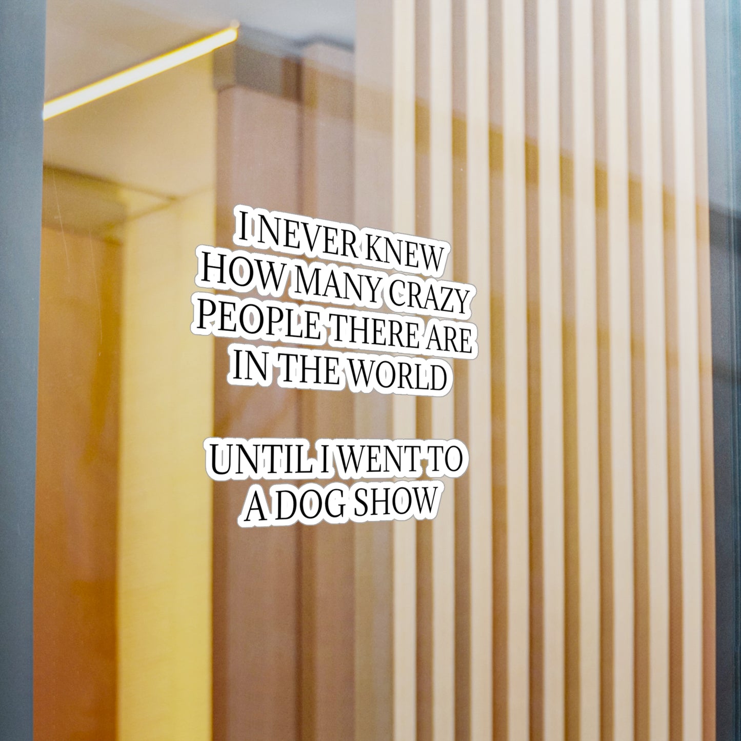 Never Knew Vinyl Decal