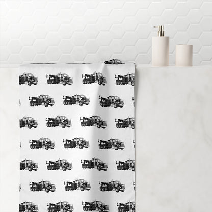 Heavy Tow Truck Mink-Cotton  Beach Towel