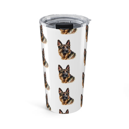 German Shepherd Head Tumbler