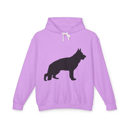 German Shepherd Silhouette Unisex Lightweight Hoodie