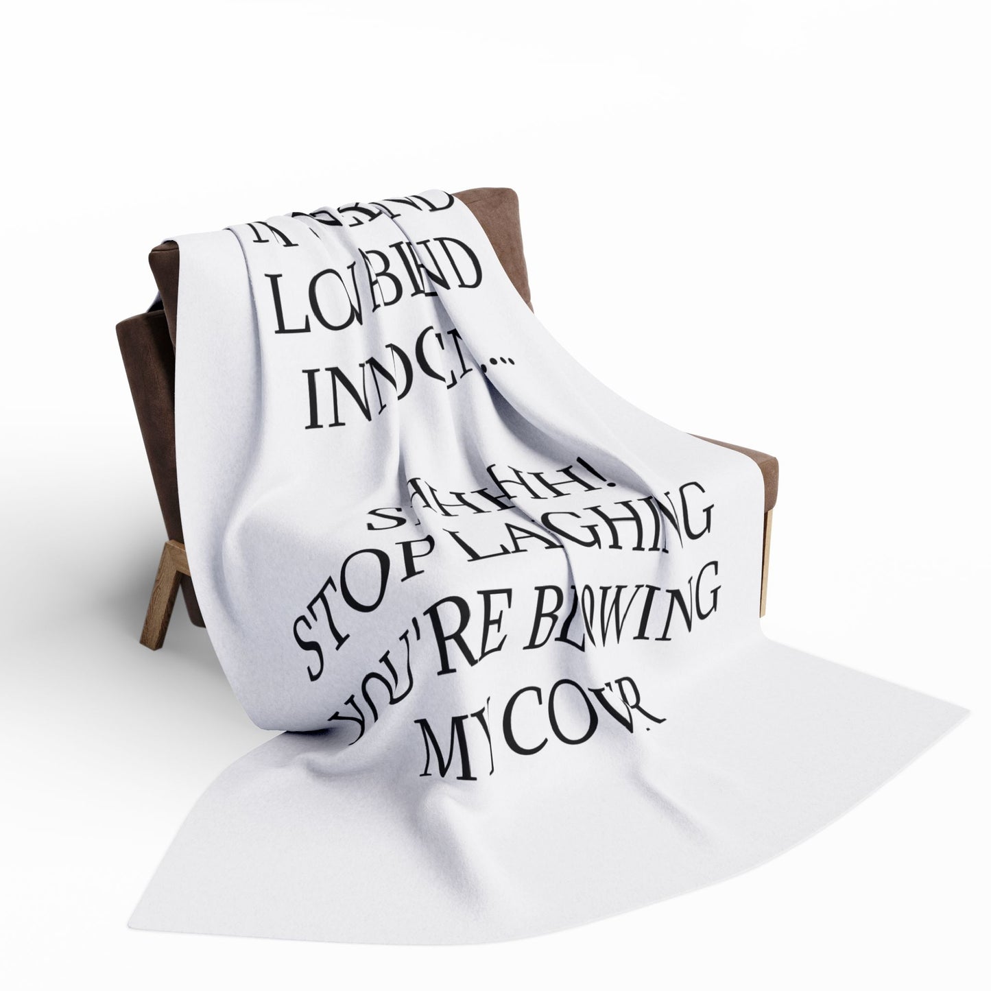 Blowing My Cover Arctic Fleece Blanket