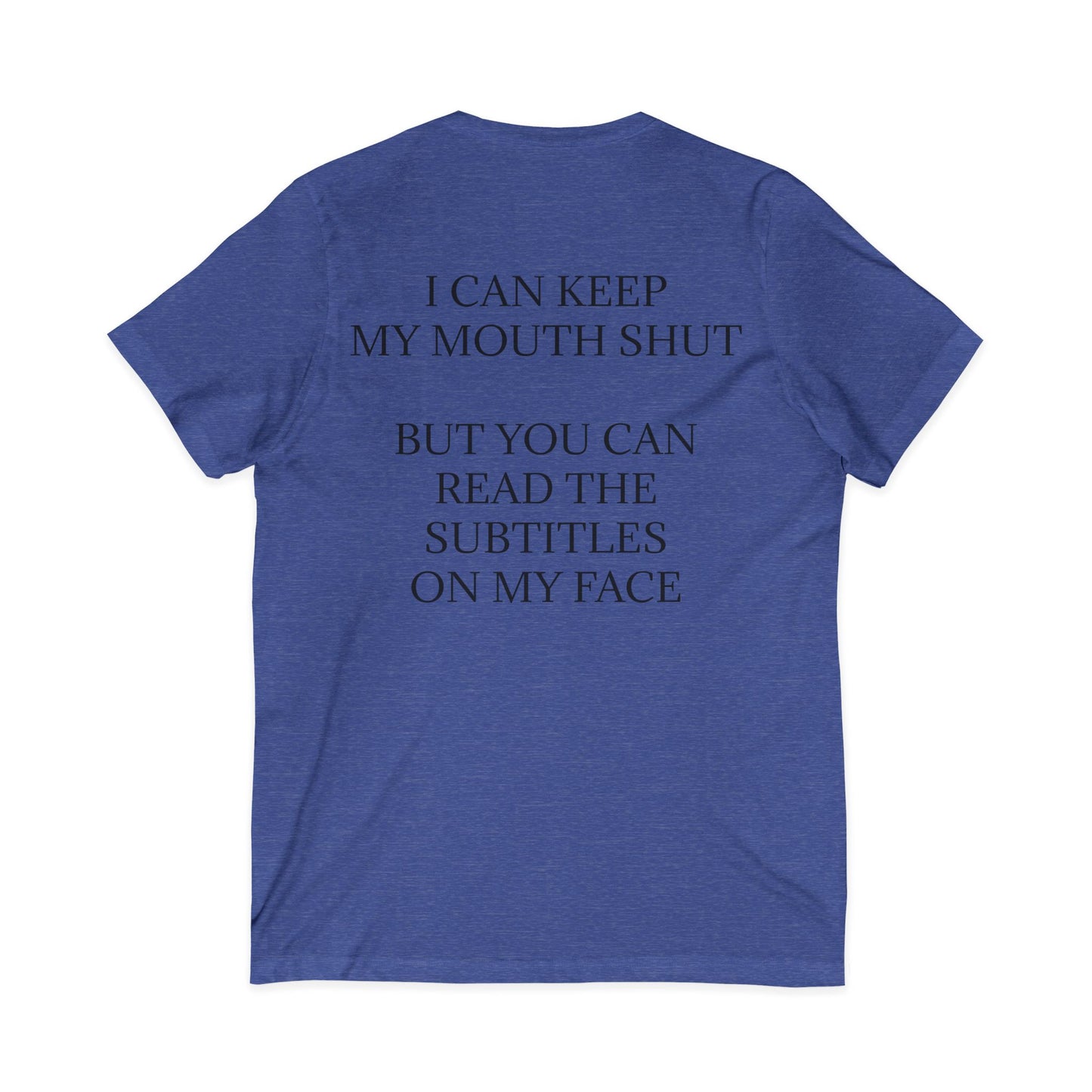 Subtitles Unisex Short Sleeve V-Neck Tee