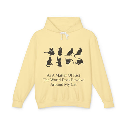 Matter Of Fact Cat Unisex Lightweight Hoodie
