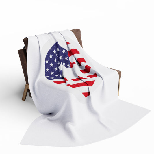 Malamute Flag Arctic Fleece Blanket