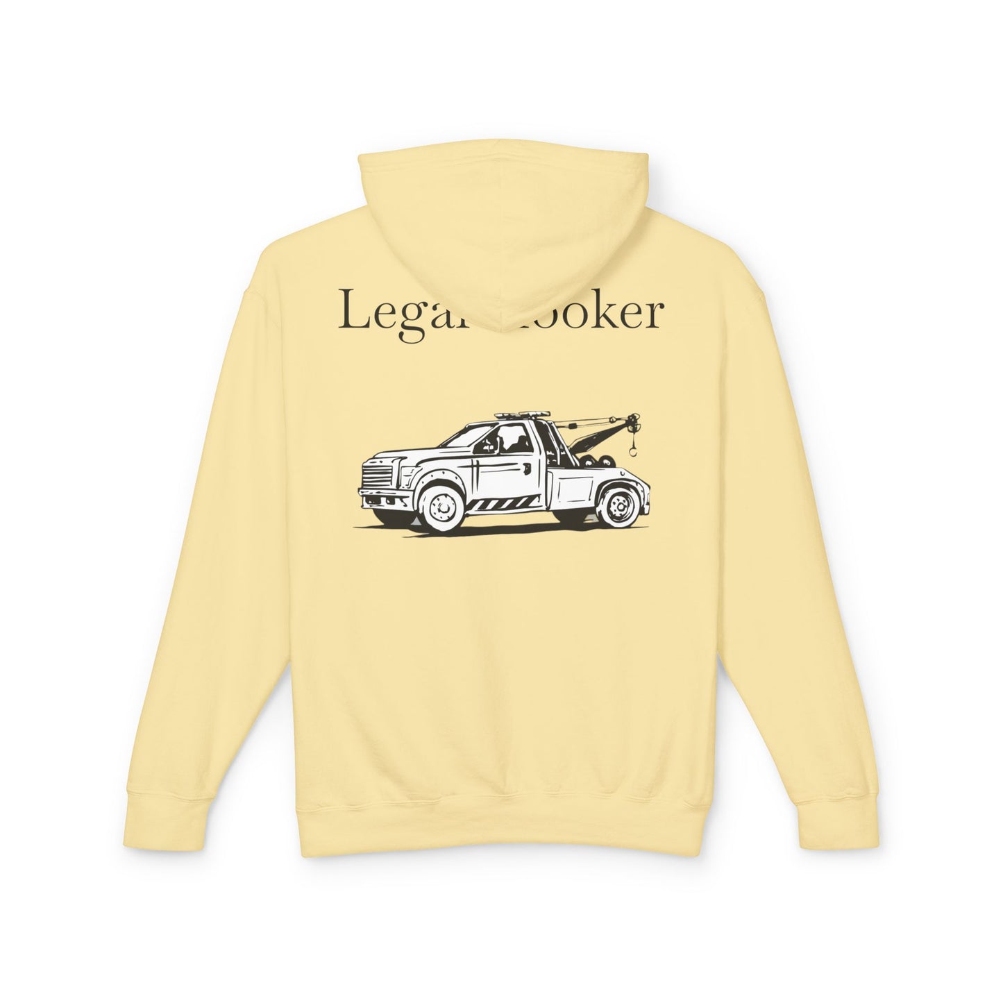 Legal H**ker Wheel Lift Tow Truck Unisex Lightweight Hoodie