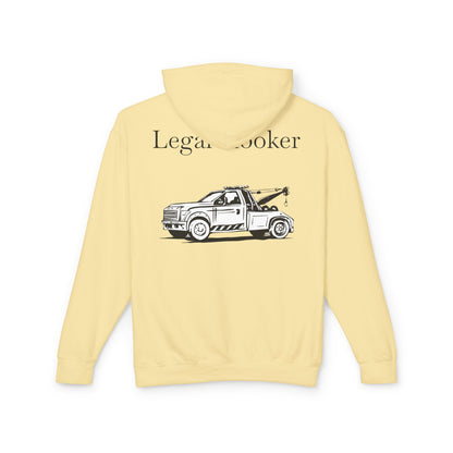 Legal H**ker Wheel Lift Tow Truck Unisex Lightweight Hoodie