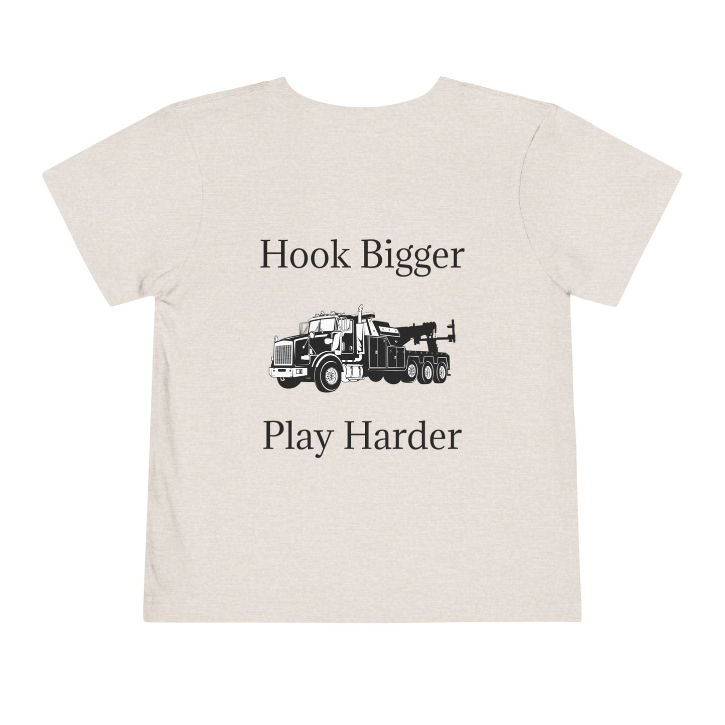 Hook Bigger Toddler Unisex Short Sleeve Crewneck Tee