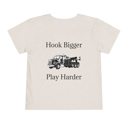 Hook Bigger Toddler Unisex Short Sleeve Crewneck Tee