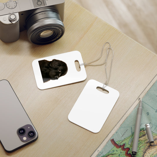 Newfie Head Luggage Tag