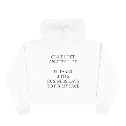 Fix My Face Women's Crop Hoodie