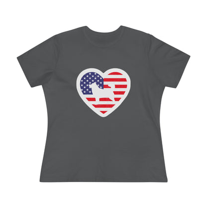 Malamute Flag Women's Short Sleeve Crewneck Tee