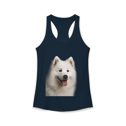 Samoyed Head Women's Racerback Tank