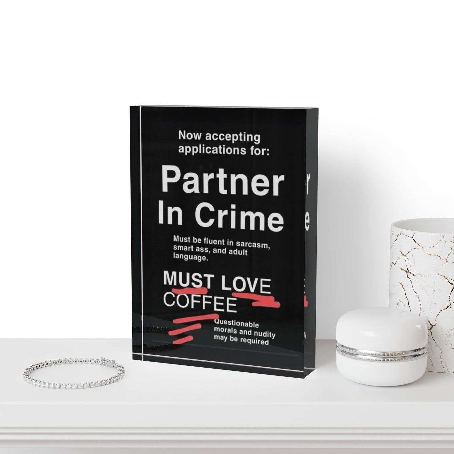 Partner In Crime Acrylic Photo Block