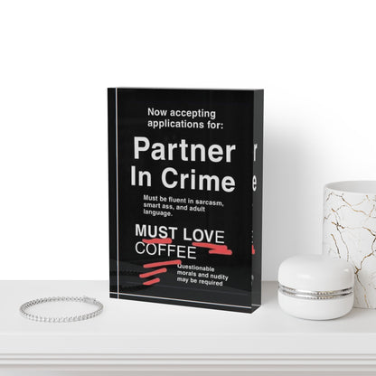 Partner In Crime Acrylic Photo Block