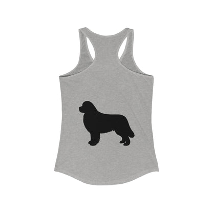 Newfie Silhouette Women's Racerback Tank