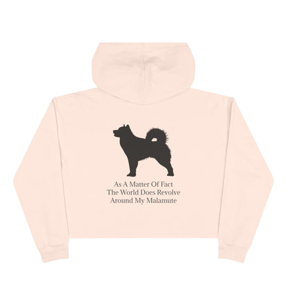 Matter Of Fact Malamute Women's Crop Hoodie