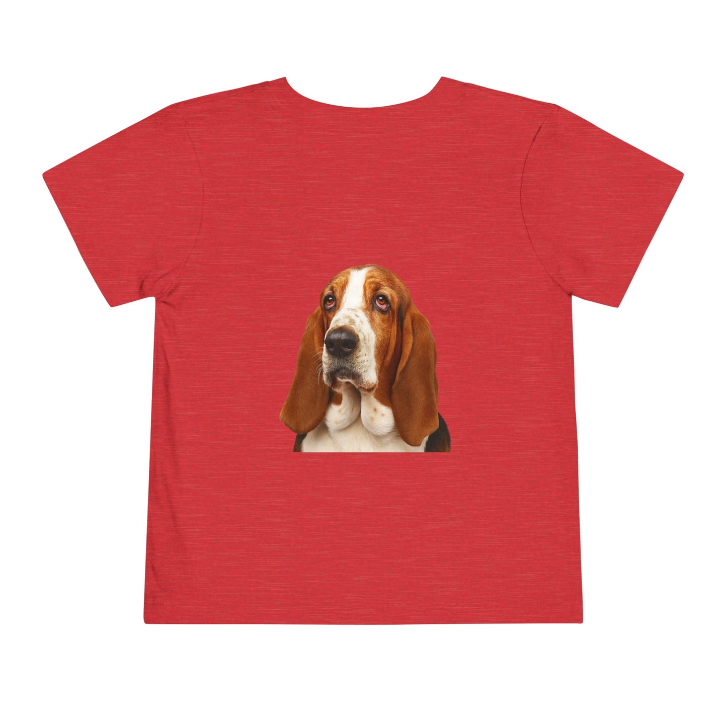 Basset Head Toddler Unisex Short Sleeve Crewneck Tee