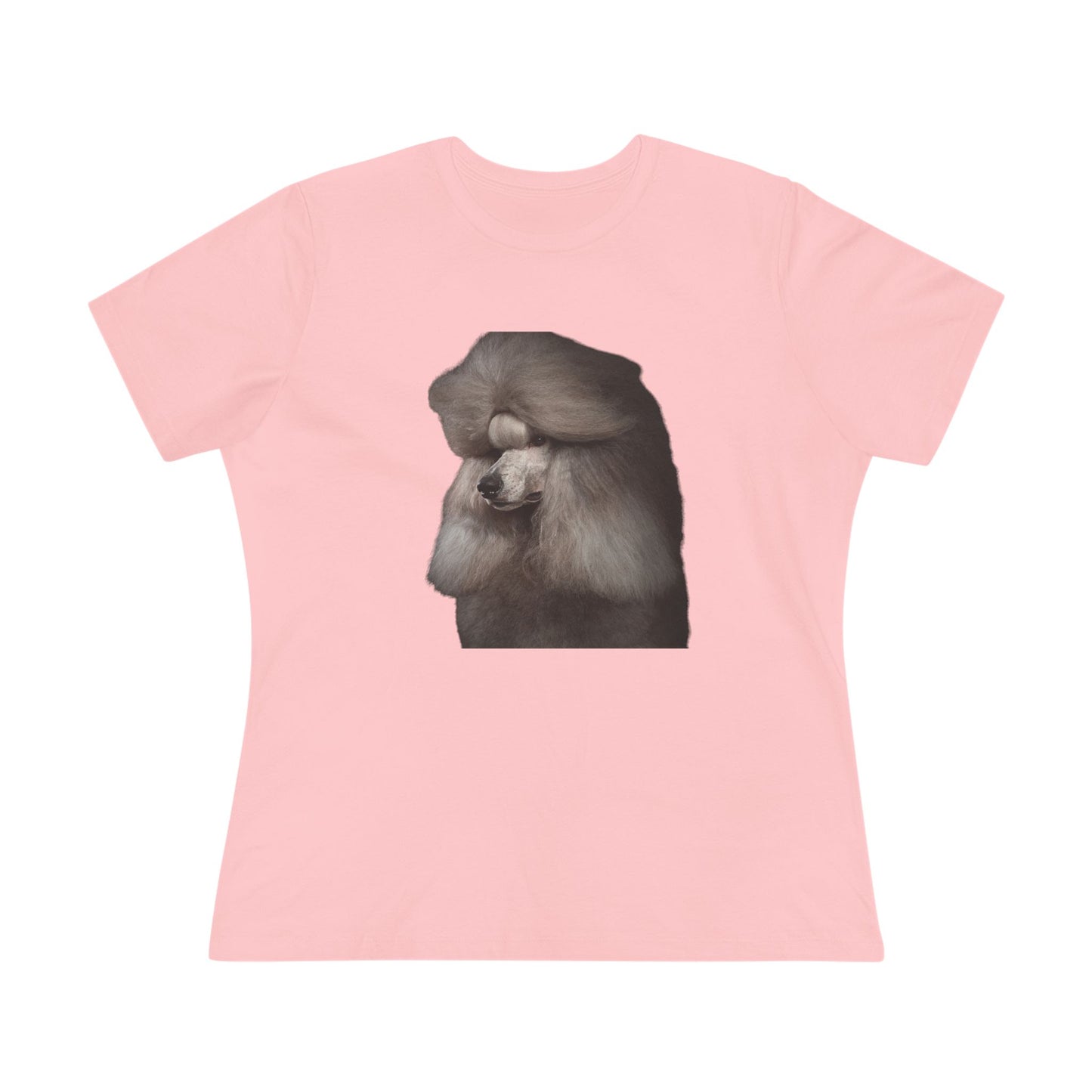 Poodle Head Women's Short Sleeve Crewneck Tee