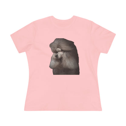 Poodle Head Women's Short Sleeve Crewneck Tee