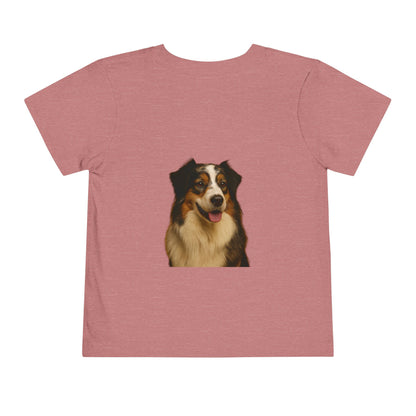 Aussie Head Toddler Unisex Short Sleeve Crewneck Tee