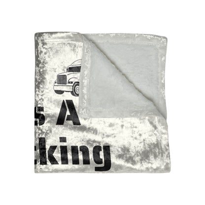 Trucking Thing Crushed Velvet Blanket