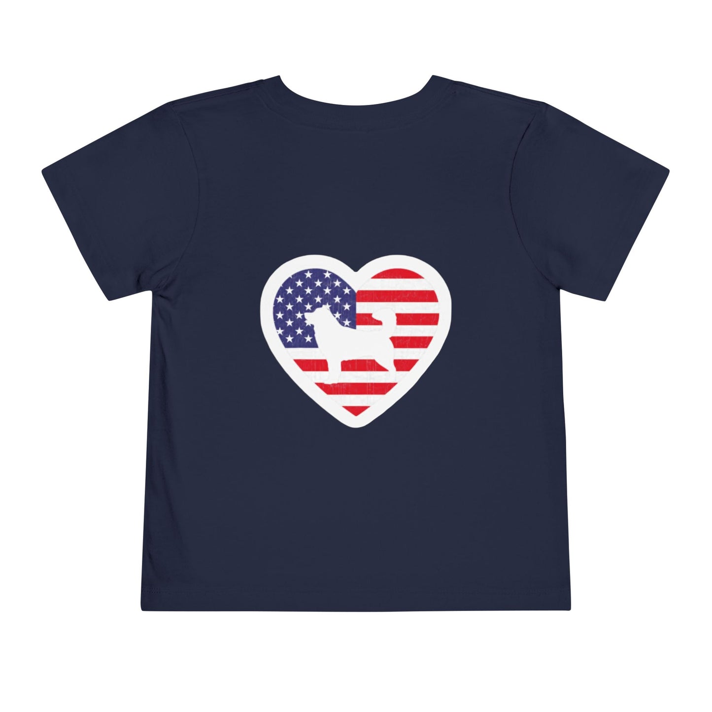 Malamute Flag Toddler Unisex Short Sleeve Crewneck Tee