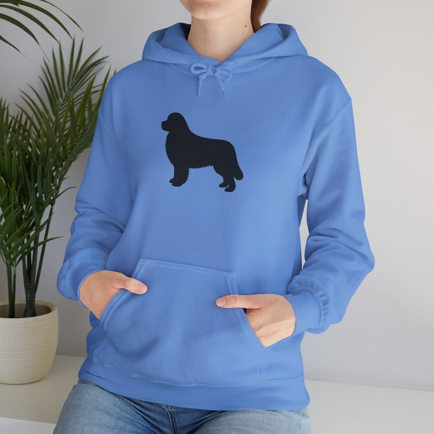 Newfie Silhouette Unisex Hoodie