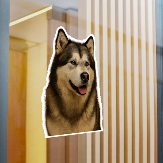 Malamute Head Vinyl Decal