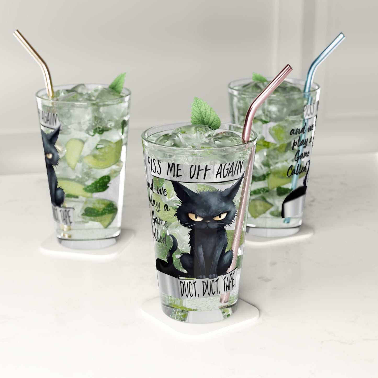 Duct, Duct, Tape Drinking Glass