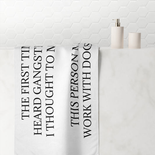 Gangster Rap Mink-Cotton  Beach Towel