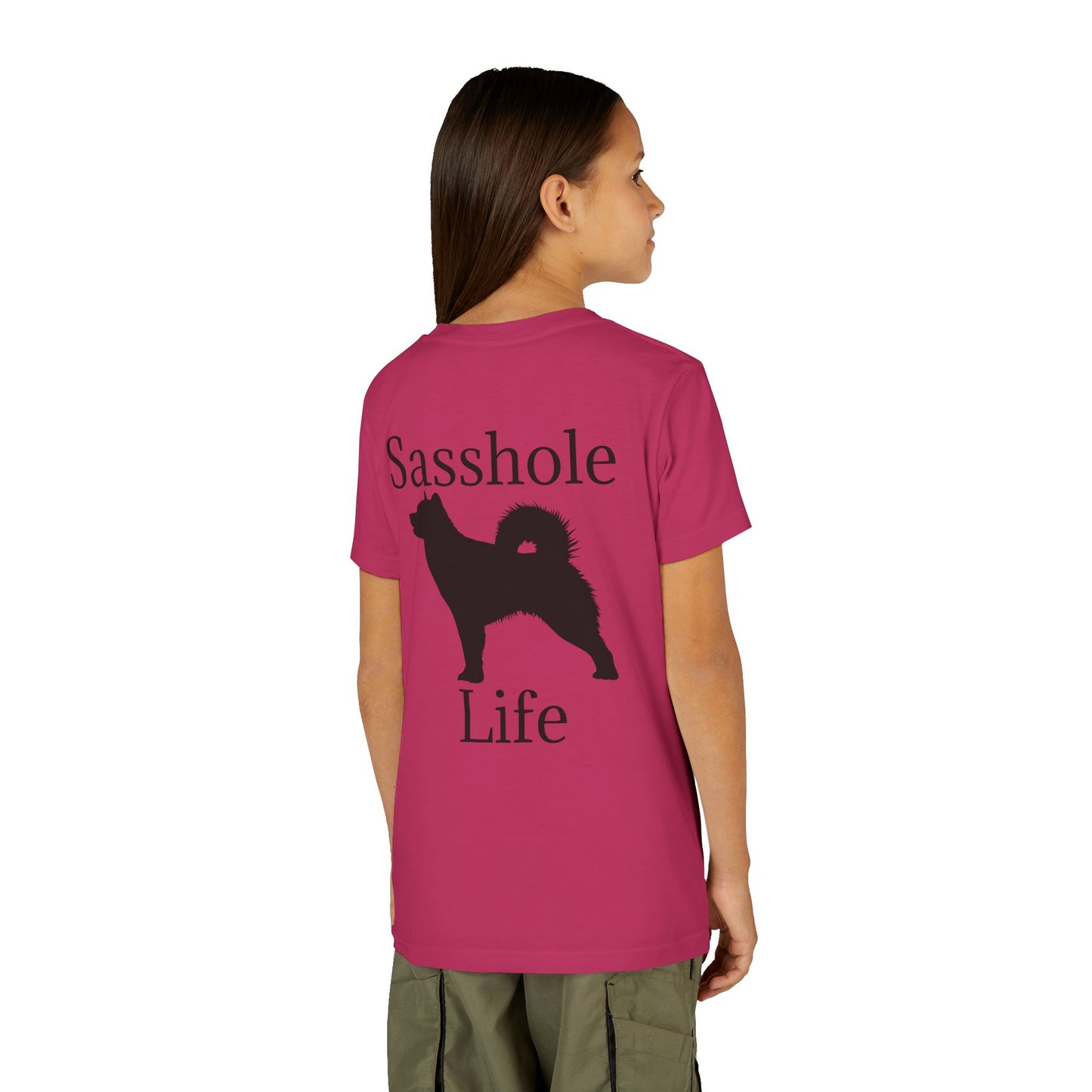 Sasshole Life Youth Unisex Short Sleeve Crewneck Tee