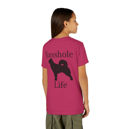 Sasshole Life Youth Unisex Short Sleeve Crewneck Tee