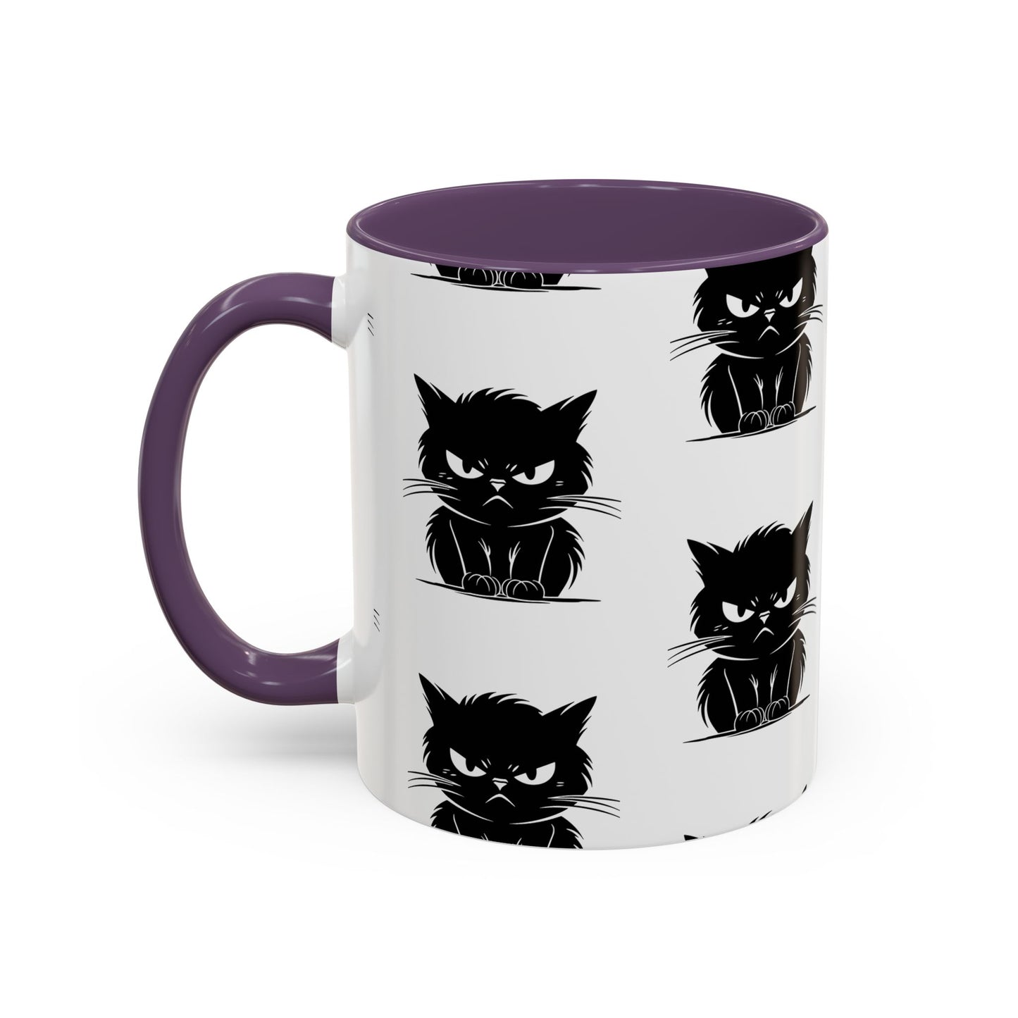 Angry Cat 2-Tone Coffee Mug