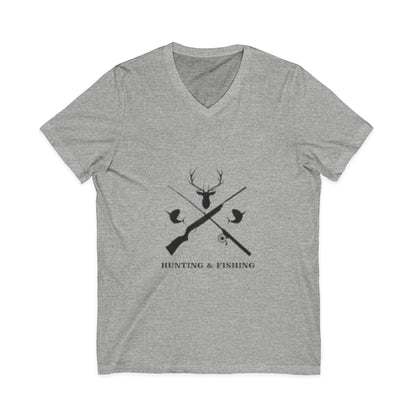 Hunting/Fishing Unisex Short Sleeve V-Neck Tee