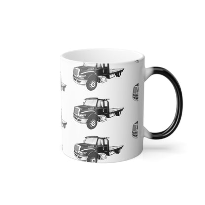 Flatbed Tow Truck Color Changing Mug